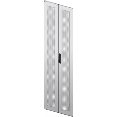 ITK LN35-18U6X-D2P Дверь перфорированная двустворчатая для шкафа LINEA N 18U 600мм серая