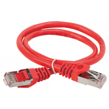 ITK PC04-C5EF-1M Коммутационный шнур (патч-корд) кат.5Е FTP 1м красный