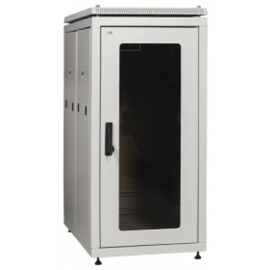 ITK LN35-33U61-G Шкаф сетевой напольный 19" LINEA N 33U 600х1000мм стеклянная передняя дверь серый